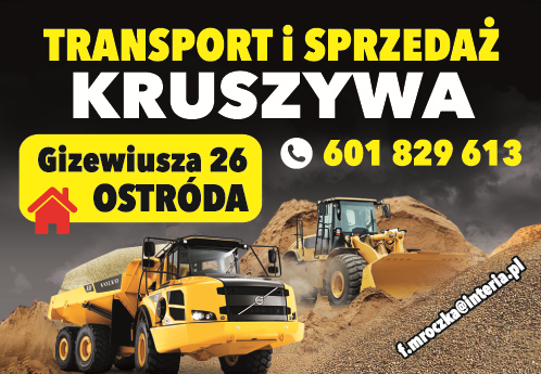 Transport i Sprzedaż Kruszywa Ostróda