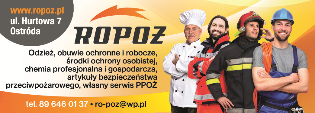 P.H.U. RO-POŻ Marzena Rosińska Ostróda Odzież, Obuwie Ochronne i Robocze / Środki Ochrony Osobistej