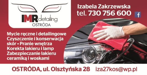IMR DETAILING Izabela Zakrzewska Ostróda Mycie Ręczne i Detailingowe / Pranie Wnętrza