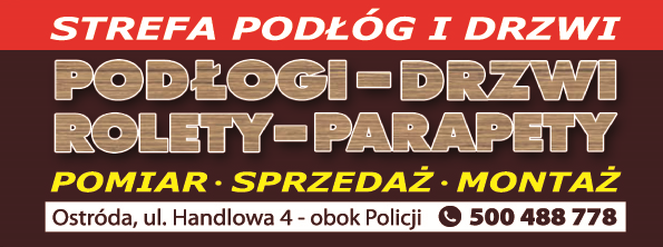 GLAZUR SERWIS Strefa Podłóg i Drzwi Ostróda Podłogi / Drzwi / Rolety / Parapety