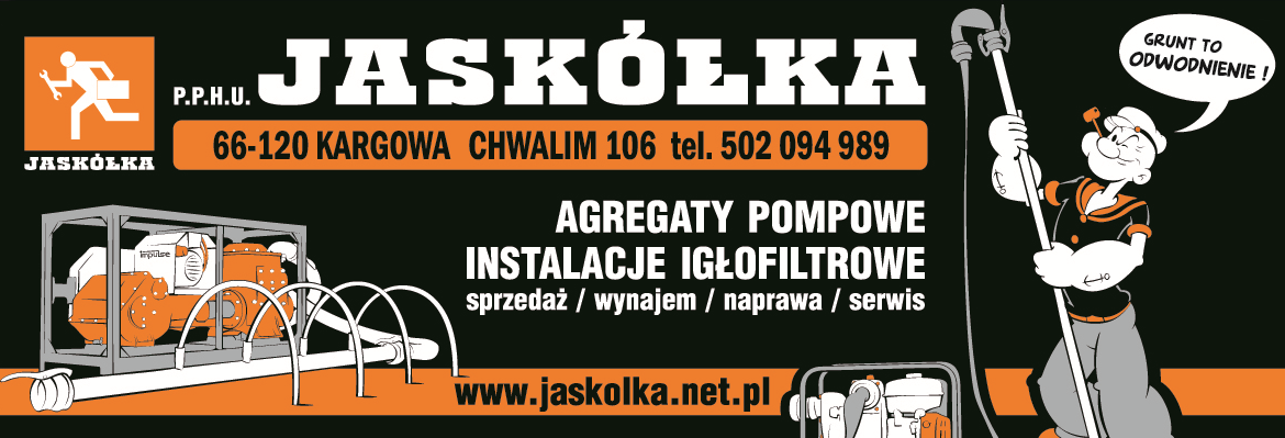 P.P.H.U. "JASKÓŁKA" Kargowa Agregaty Pompowe / Instalacje Igłofiltrowe