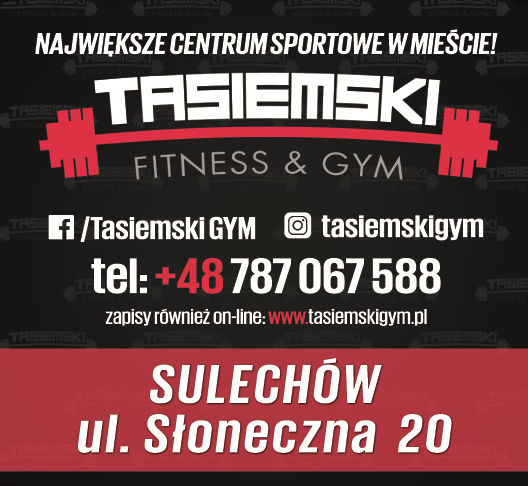 TASIEMSKI FITNESS & GYM Sulechów Największe Centrum Sportowe w Mieście!