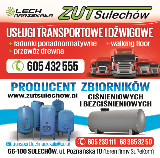 Z.U.T. Sulechów Lech Narzekała Usługi Transportowe i Dźwigowe / Producent Zbiorników Ciśnieniowych