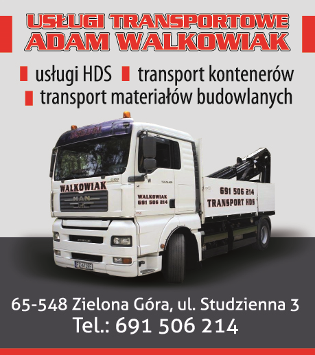 USŁUGI TRANSPORTOWE Adam Walkowiak Zielona Góra Usługi HDS / Transport Kontenerów i Mat. Budowlanych
