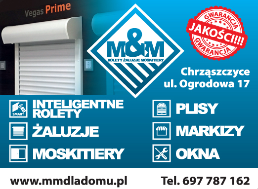 M&M ROLETY ŻALUZJE MOSKITIERY Chrząszczyce 