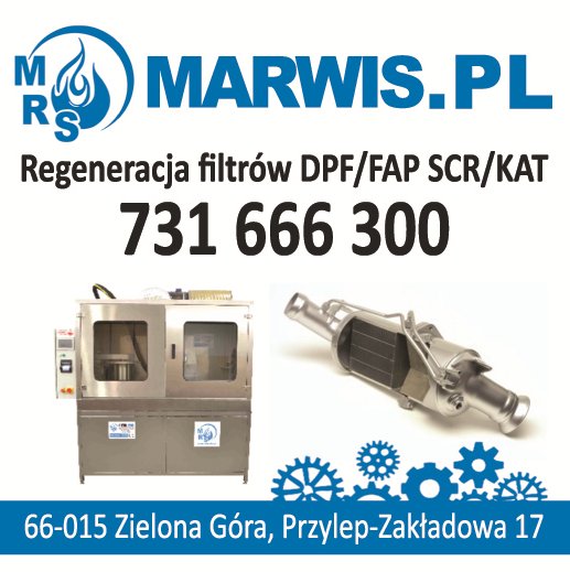 P.W. MARWIS Marcin Wiśniewski Zielona Góra Regeneracja Filtrów DPF / FAP SCR / KAT