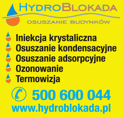 HYDROBLOKADA OSUSZANIE BUDYNKÓW Opole 