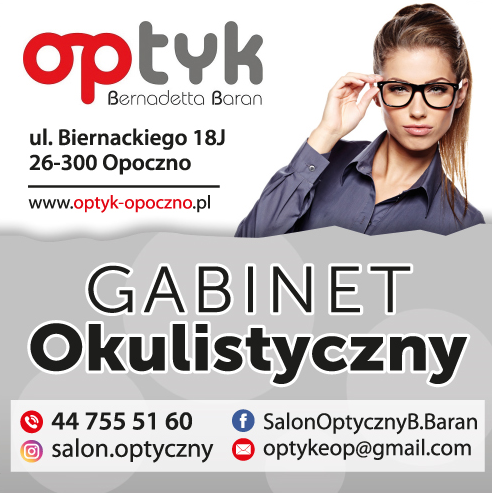 OPTYK Bernadetta Baran Opoczno Gabinet Okulistyczny
