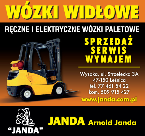 JANDA Arnold Janda WÓZKI WIDŁOWE Leśnica