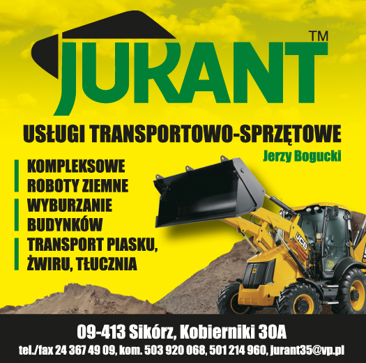 JURANT™ Jerzy Bogucki Kobierniki Usługi Transportowo-Sprzętowe