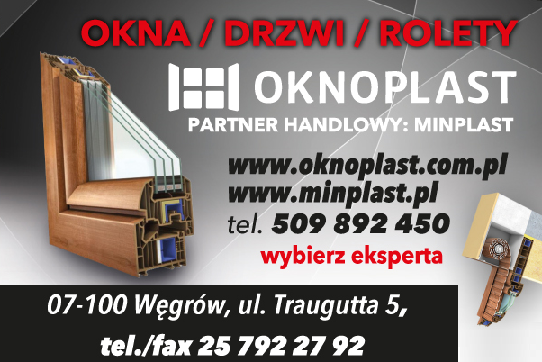 OKNOPLAST Partner Handlowy "MINPLAST" Węgrów Okna / Drzwi / Rolety