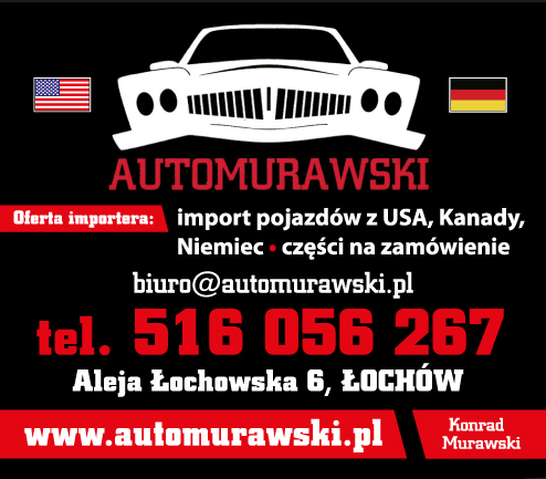 AUTOMURAWSKI Konrad Murawski Łochów Import Pojazdów z USA, Kanady i Niemiec