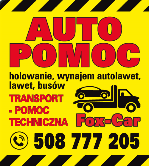 Fox-Car AUTO POMOC Słubice-HOLOWANIE POMOC DROGOWA WYNAJEM autolawet, lawet, busów TRANSPORT 