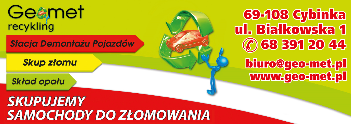 GEOMET recykling Stacja demontażu pojazdów, sprzedaż opału, skup złomu Cybinka, powiat słubicki