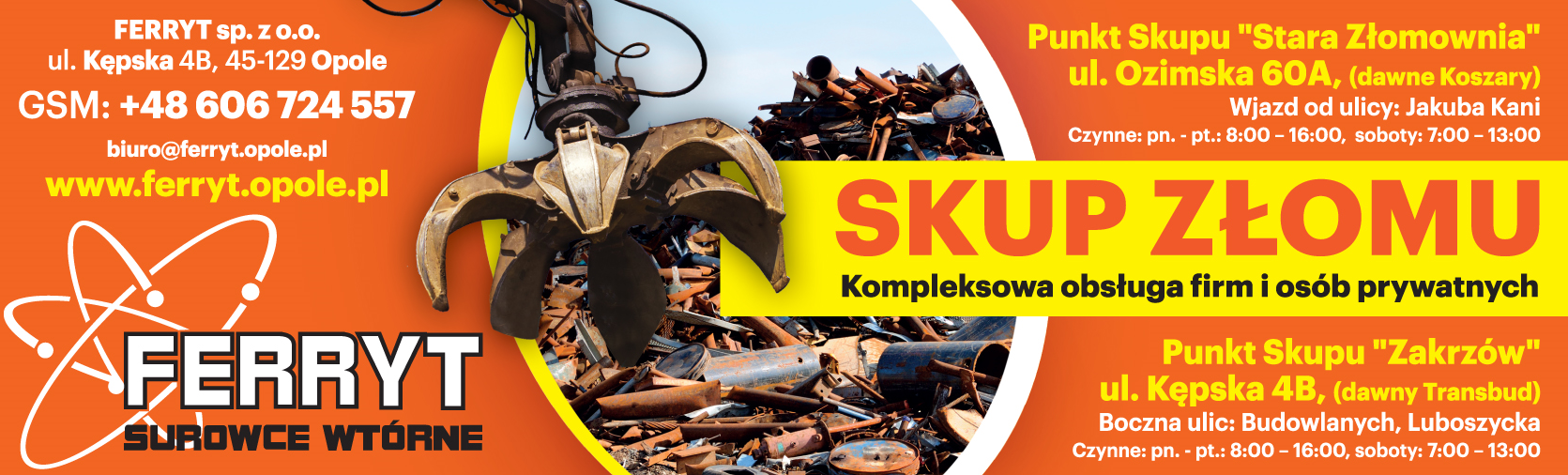 FERRYT sp. z.o.o. SUROWCE WTÓRNE SKUP ZŁOMU Opole