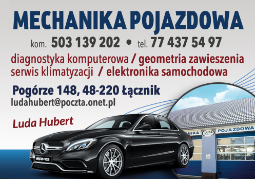 Mechanika Pojazdowa Luda Hubert Łącznik Diagnostyka Komputerowa/ Geometria Zawieszenia/ Klimatyzacja