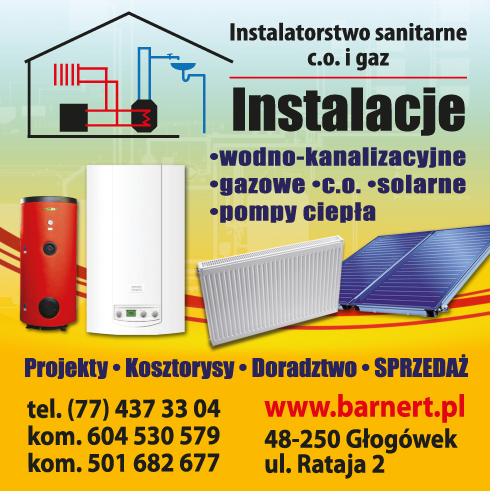 Instalatorstwo Sanitarne C.O. i Gaz Głogówek Instalacje Wodno-Kanalizacyjne/ Gazowe/ C.O./ Solarne