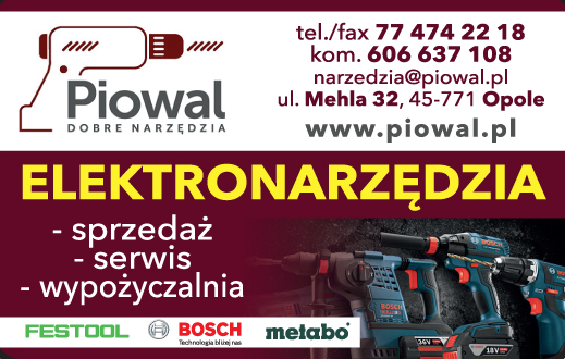 PIOWAL DOBRE NARZĘDZIA ELEKTRONARZĘDZIA Opole 