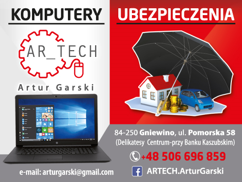 AR_TECH Artur Garski Gniewino Komputery / Ubezpieczenia