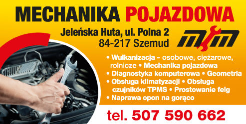 Mechanika Pojazdowa Michał Meyer Jeleńska Huta Wulkanizacja / Diagnostyka Komputerowa / Geometria