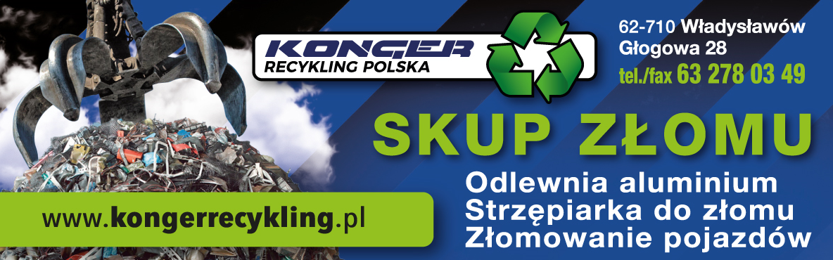 Konger Recykling Polska Sp. z o.o. Władysławów Skup Złomu / Złomowanie Pojazdów