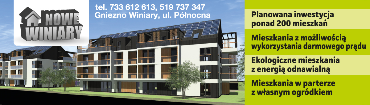 NOWE WINIARY Gniezno Ekologiczne Mieszkania z Energią Odnawialną
