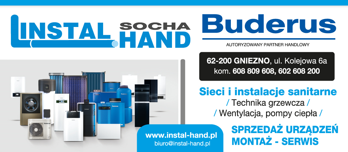 INSTAL-HAND SOCHA Gniezno Sieci i Instalacje Sanitarne/ Technika Grzewcza/ Wentylacja/ Pompy Ciepła
