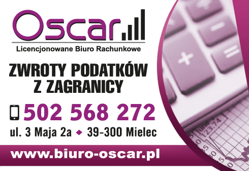 Licencjonowane Biuro Rachunkowe "OSCAR" Mielec Zwroty Podatków z Zagranicy
