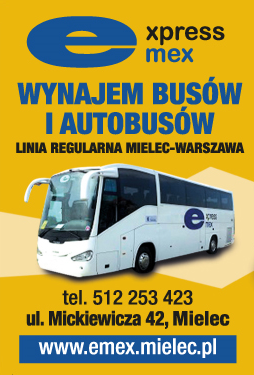 Firma Transportowa EMEX EXPRESS Mielec Wynajem Busów i Autobusów