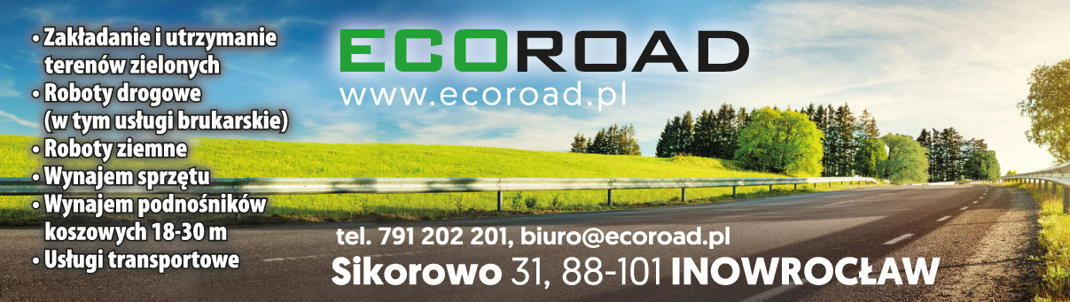 ECOROAD Inowrocław Zakładanie i Utrzymanie Terenów Zielonych / Roboty Drogowe / Roboty Ziemne