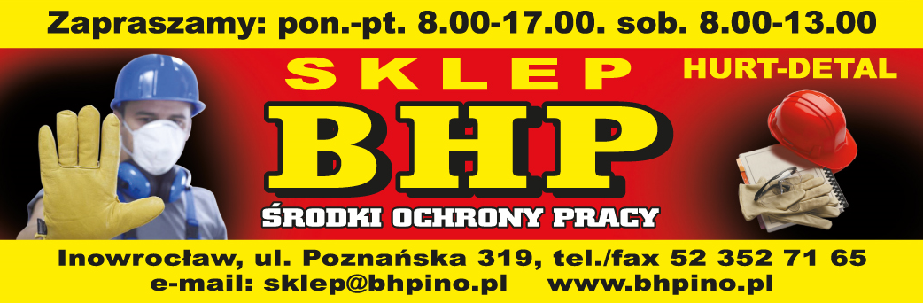 SKLEP BHP Inowrocław Środki Ochrony Pracy