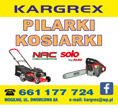 KARGREX Mogilno Dystrybutor Narzędzi Ogrodniczych / Serwis i Przedsezonowy Przegląd Urządzeń
