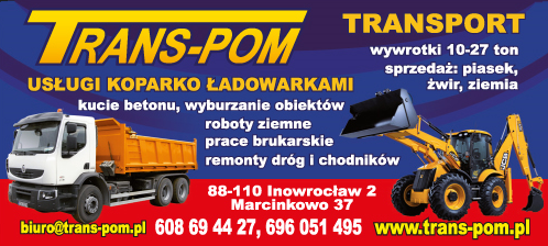 P.H.U. TRANS-POM Inowrocław 2 Transport / Usługi Koparko Ładowarkami