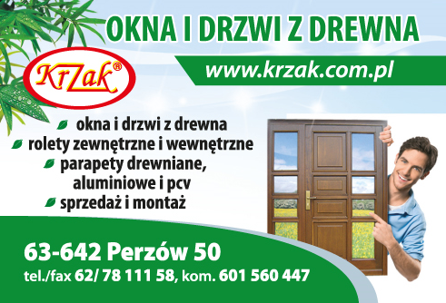Zakład Stolarsko-Usługowy "KRZAK" Perzów Okna i Drzwi z Drewna / Rolety / Parapety