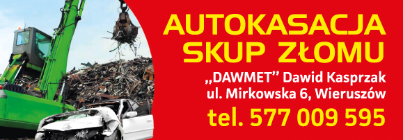 "DAWMET" Dawid Kasprzak Wieruszów Autokasacja / Skup Złomu