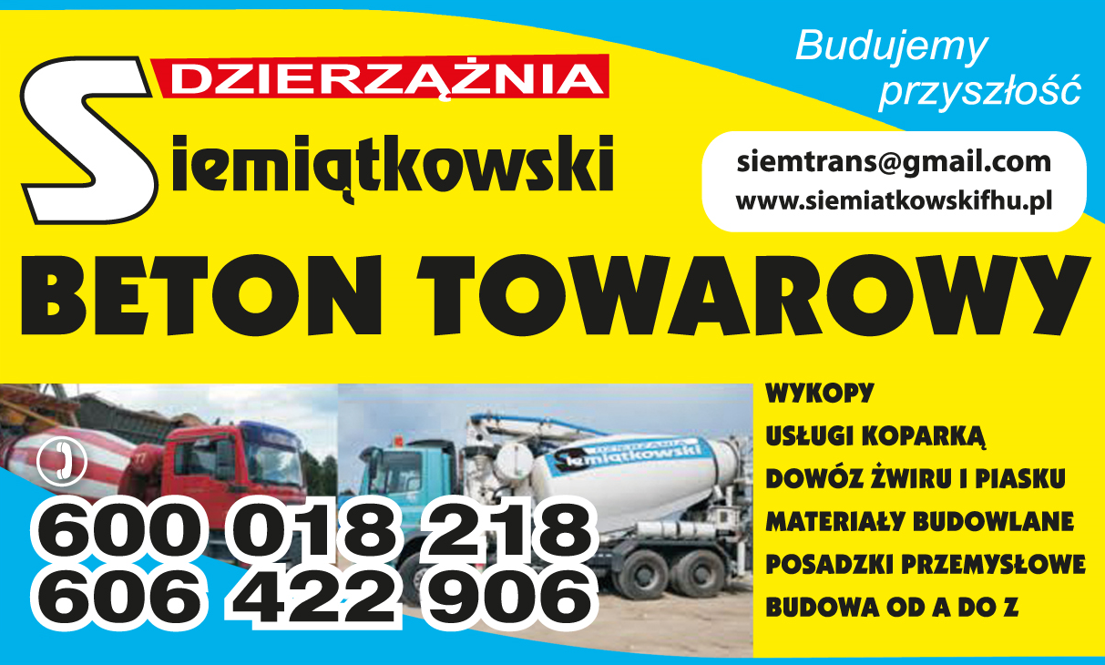 F.H.U. Grzegorz Siemiątkowski Raciąż • Dzierzążnia Wykopy / Usługi Koparką / Budowa od A do Z