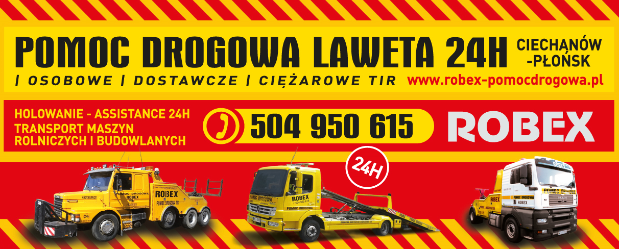PHU ROBEX Ciechanów-Płońsk Pomoc Drogowa Laweta 24H