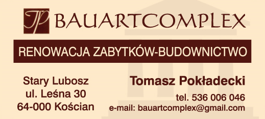BAUARTCOMPLEX Tomasz Pokładecki Stary Lubosz Renowacja Budynków-Budownictwo