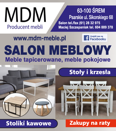 MDM Producent Mebli Śrem Meble Tapicerowane / Meble Pokojowe / Stoły i Krzesła / Stoliki Kawowe