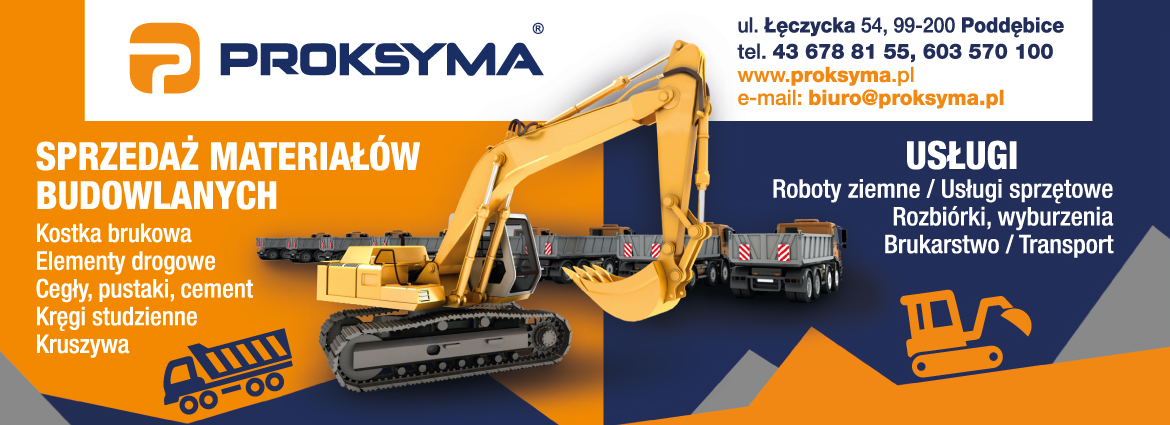 PROKSYMA ® Poddębice Sprzedaż Materiałów Budowlanych / Usługi Budowlane
