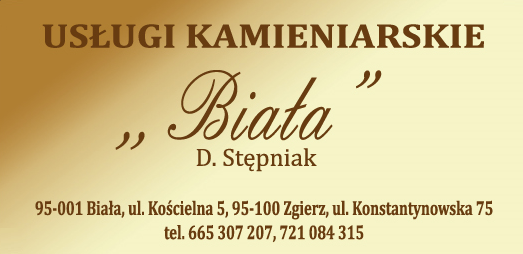 "BIAŁA" D. Stępniak Usługi Kamieniarskie