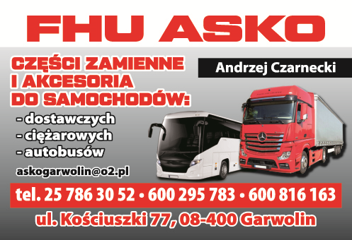 FHU ASKO Andrzej Czarnecki Garwolin Części Zamienne i Akcesoria do Samochodów