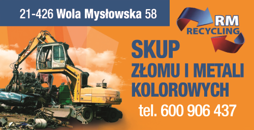 RM RECYKLING s.c. Wola Mysłowska Skup Złomu i Metali Kolorowych