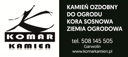 KOMAR KAMIEŃ Garwolin Kamień Ozdobny do Ogrodu / Kora Sosnowa / Ziemia Ogrodowa