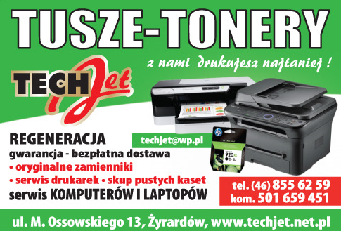 TECH JET Tusze- Tonery Żyrardów