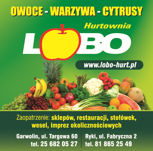 HURTOWNIA LOBO Garwolin Owoce / Warzywa / Cytrusy