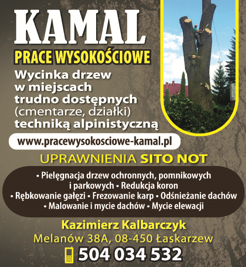 KAMAL PRACE WYSOKOŚCIOWE Kazimierz Kalbarczyk Melanów