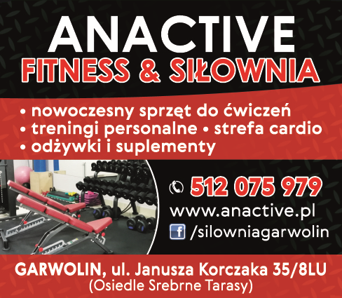 ANACTIVE Fitness & Siłownia Garwolin Nowoczesny Sprzęt do Ćwiczeń / Treningi Personalne