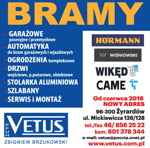 PPUH VETUS Zbigniew Brzukowski BRAMY Żyrardów