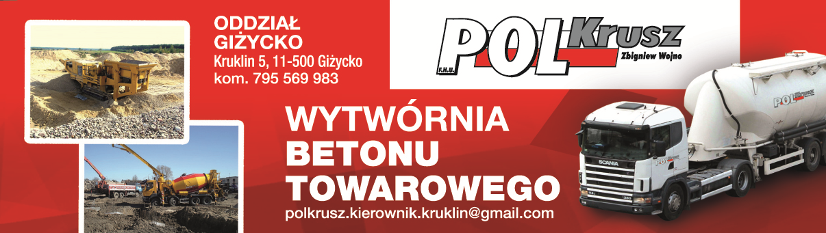 F.H.U. POLKRUSZ Zbigniew Wojno Giżycko Wytwórnia Betonu Towarowego